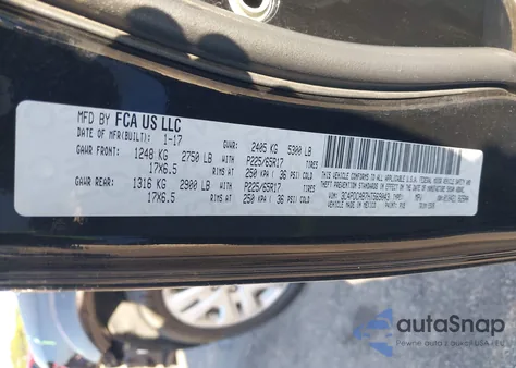 2017 Dodge Journey Se из США, поврежденный, VIN 3C4PDCAB7HT569043